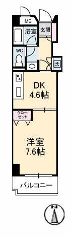 メゾン・ド・ナリヤ　B棟の間取り