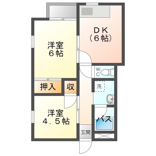 上田市中央東のマンションの間取り