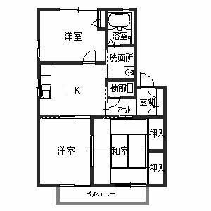 【サンハイツ網干の間取り】