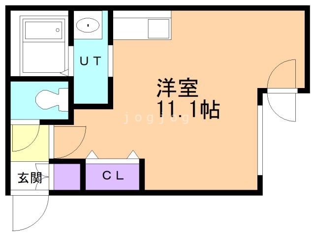 札幌市白石区東札幌四条のマンションの間取り