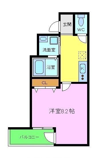 フジパレス鳳中町１番館の間取り