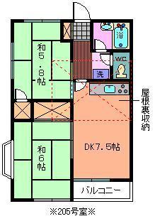 さいたま市桜区大字在家のアパートの間取り