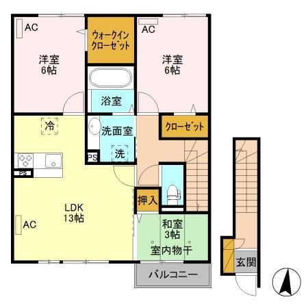 京和風　嵯峨野　星の間取り