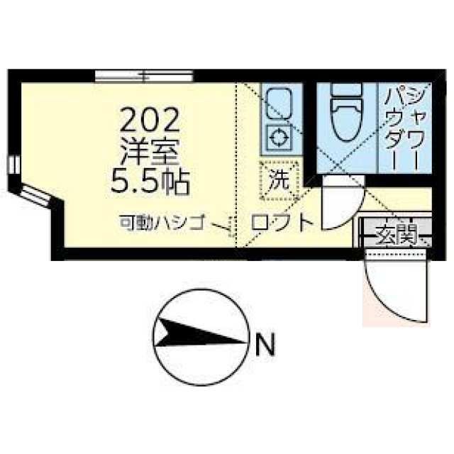 横浜市都筑区佐江戸町のアパートの間取り