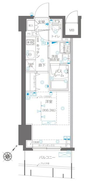 ＺＯＯＭ横浜関内の間取り