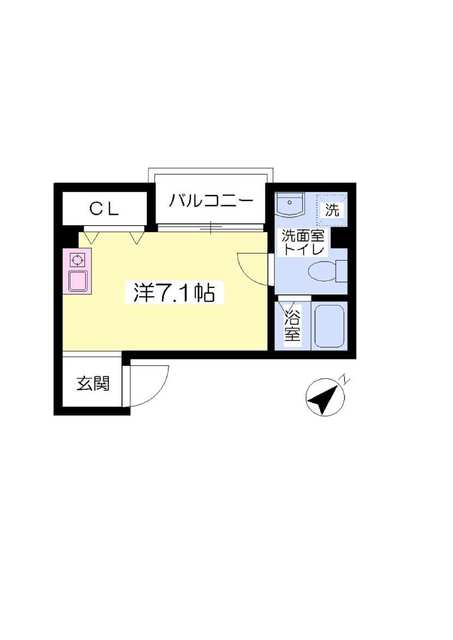 セントエルモ鷹取の間取り