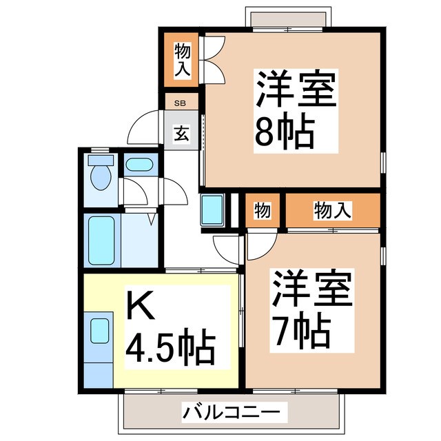 ニューセジュール小林の間取り