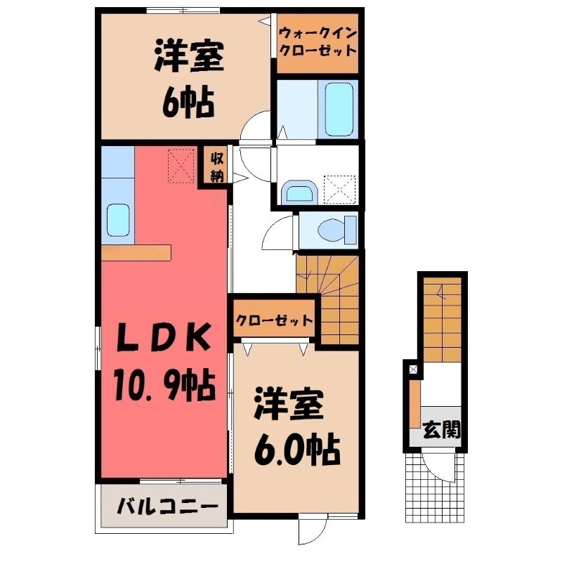 アヴェニール Iの間取り