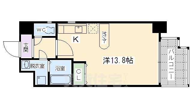 ル サフィール西大路の間取り