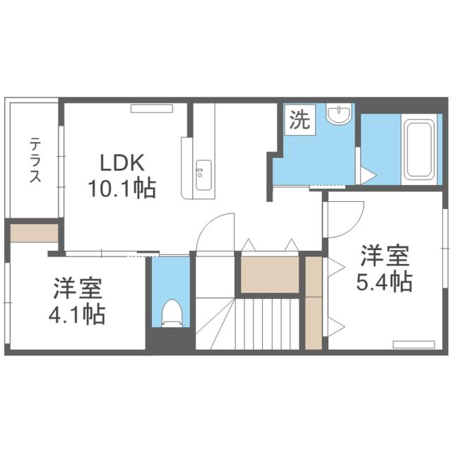 フルール伊都の間取り