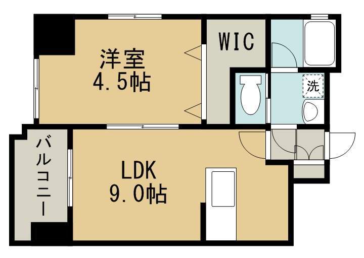 鹿児島市樋之口町のマンションの間取り