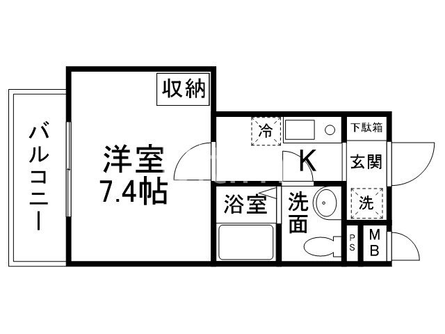 ソーシア西院の間取り