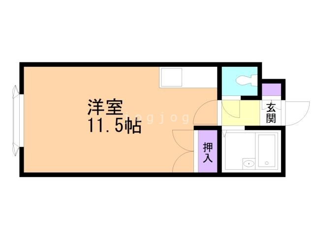 石狩郡当別町園生のマンションの間取り