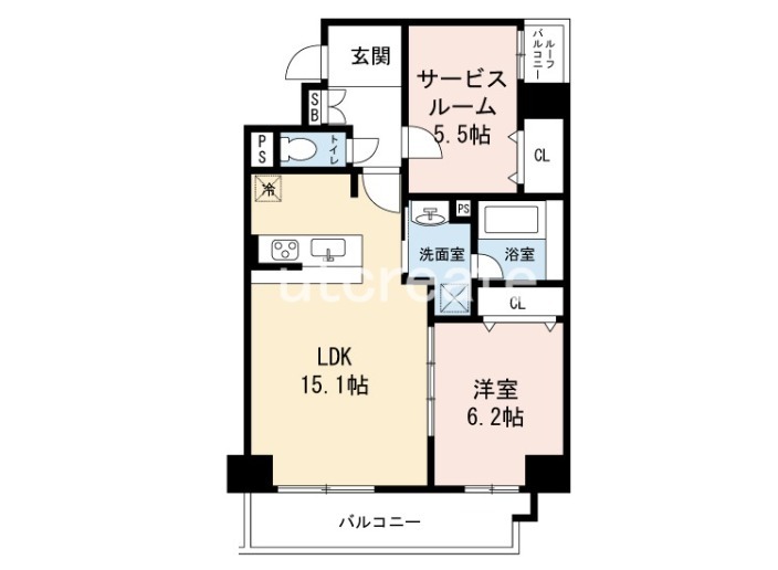 ホリエ出雲の間取り