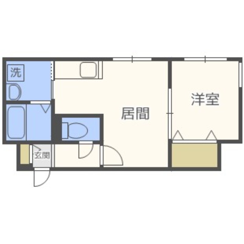 【札幌市豊平区豊平一条のマンションの間取り】