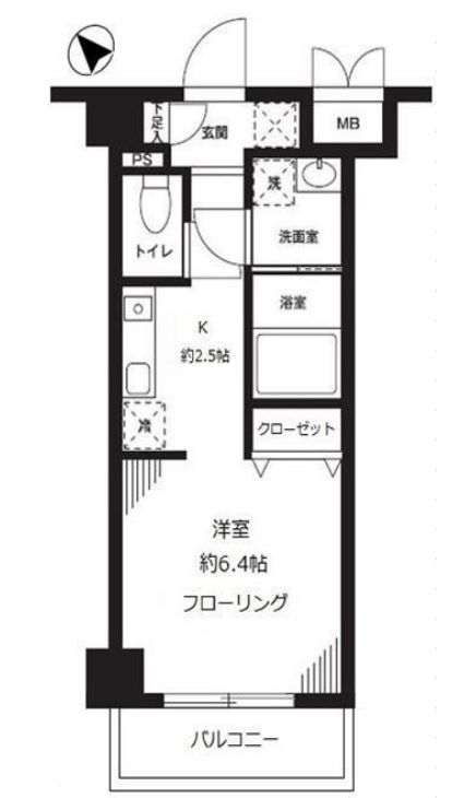 板橋区前野町のマンションの間取り