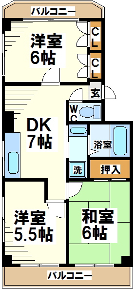 モンレーブ大町の間取り