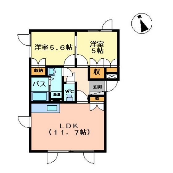 グリーンハイツ乃木の間取り