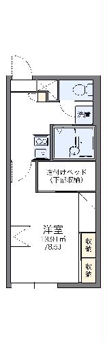 レオパレスプレミールの間取り