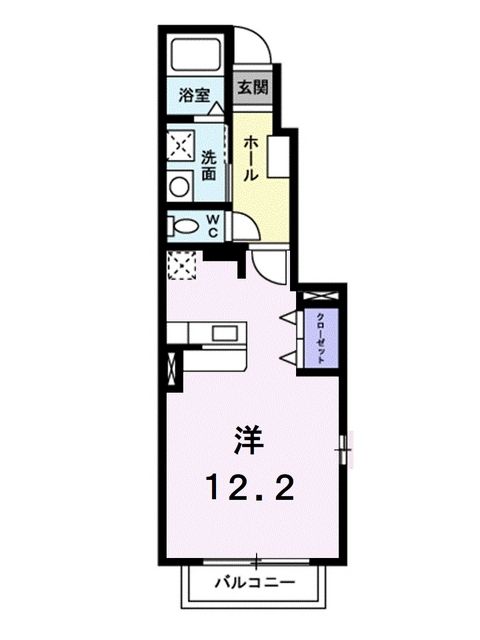 【ホライズン・タカオカI　Ａの間取り】