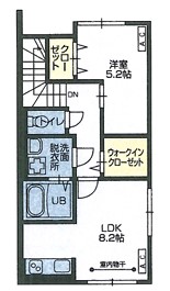 MINAMIMACHI BASE　新築　3階建の間取り