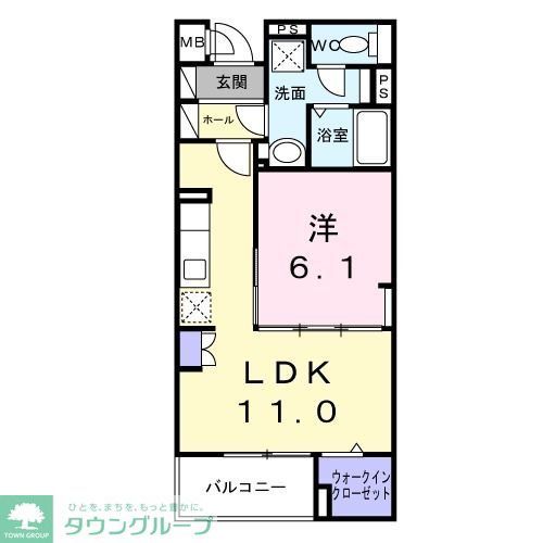 川崎市幸区鹿島田のマンションの間取り