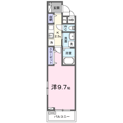 クラール　大島　Ｃの間取り