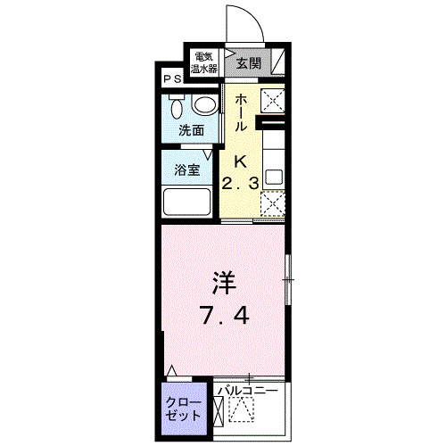 横浜市鶴見区朝日町のマンションの間取り