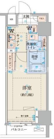 リヴシティ日本橋ネクステシアの間取り