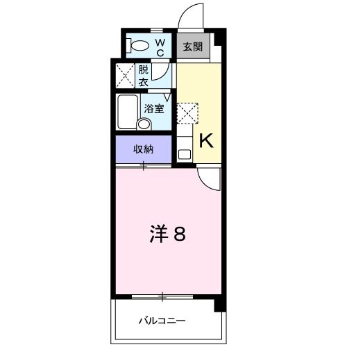 金沢市鳴和台のマンションの間取り