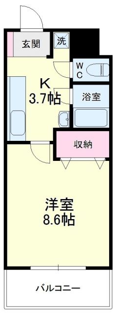 ライフ第６マンション藤枝駅前の間取り