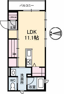 山口市小郡令和のマンションの間取り