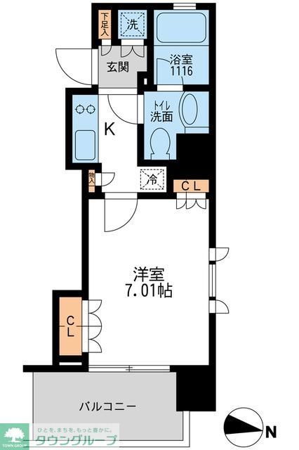 アーデン清澄白河の間取り