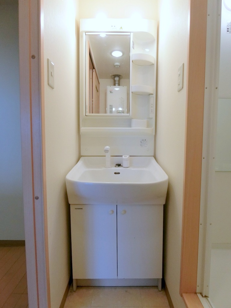 洗面設備　シャワードレッサー付きです。