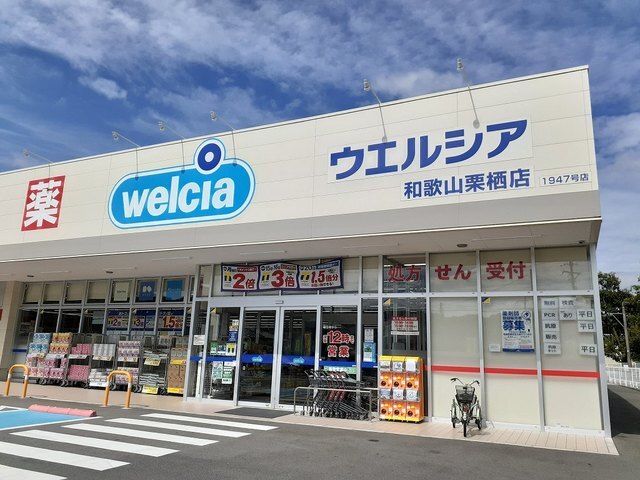 ドラックストア　ウエルシア栗栖店様（ドラッグストア）まで600m