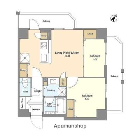 リテラス三ノ輪ウエストの間取り写真