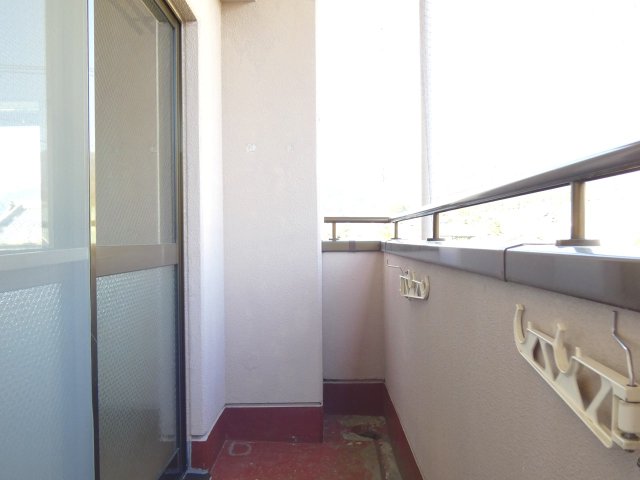 バルコニー　鳥よけネットで洗濯物が安心です☆