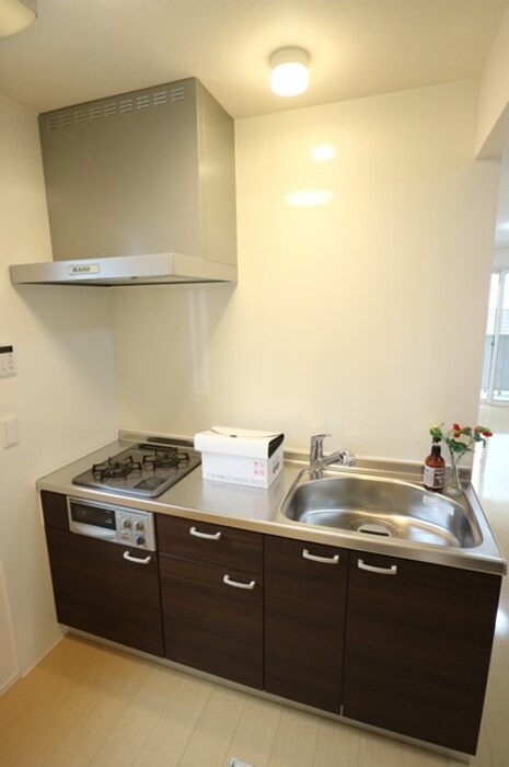 キッチン　２口ガスコンロ付き！