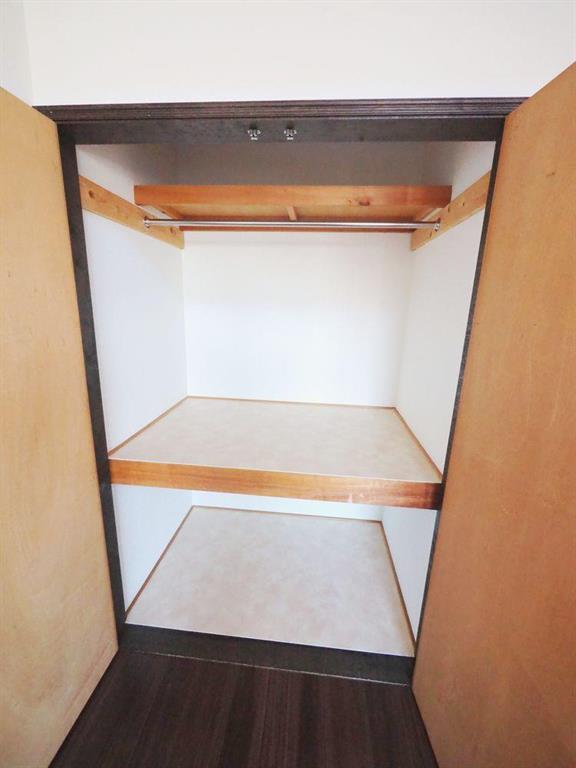 収納　大容量のクローゼット。