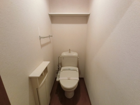 トイレ　落ち着いた色調のトイレです