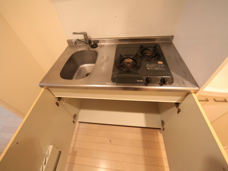 キッチン　システムキッチン　2口ガスコンロ