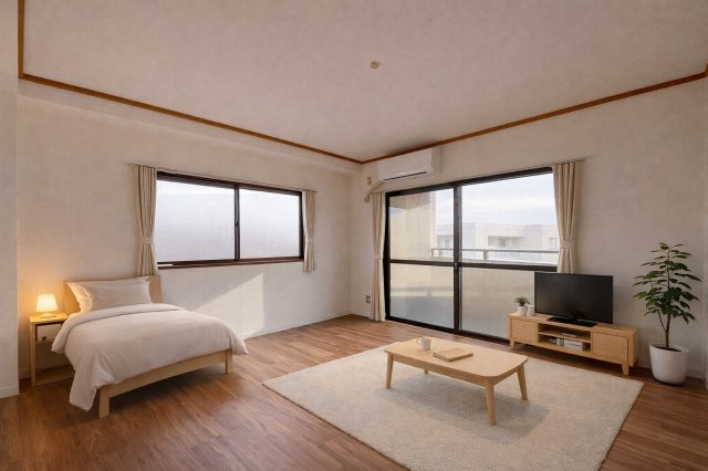 居室・リビング　家具配置イメージ画像です