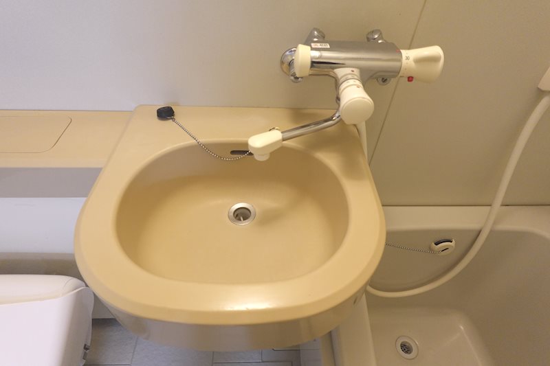 洗面設備　※写真は別号室です。