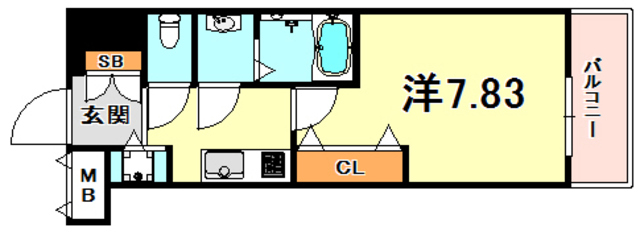 LUXE東灘の間取り写真
