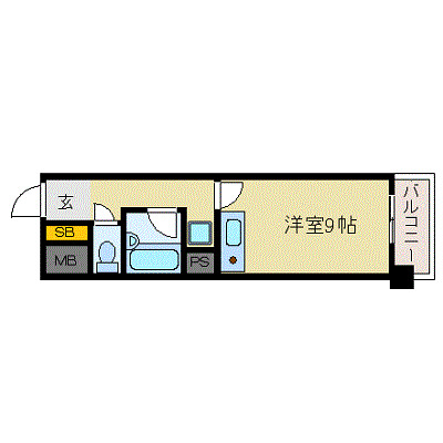 エスリード堂島の間取り写真