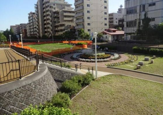 公園　大横川親水公園（公園）まで398m