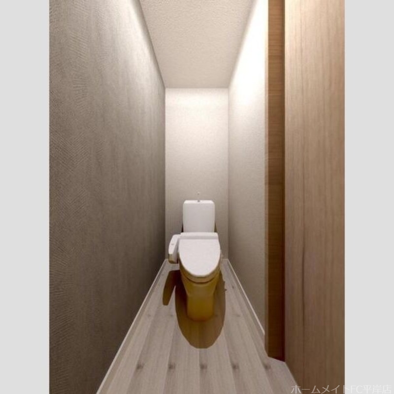 トイレ　内装パース