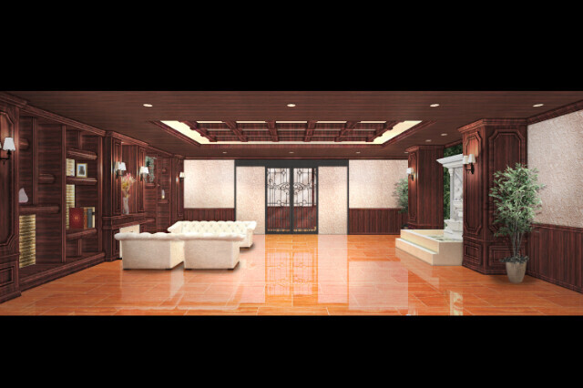 エントランス　ホテルのような豪華エントランス