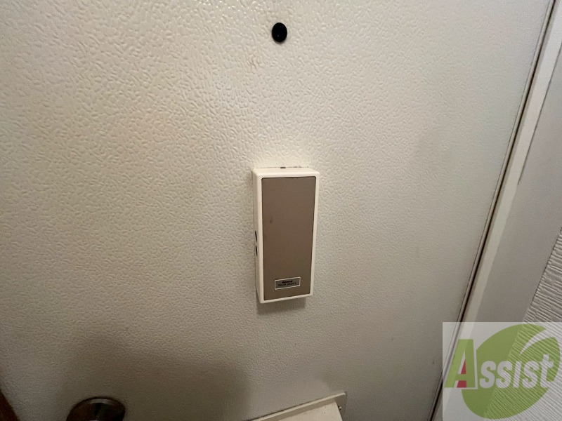 セキュリティ　来客時にはこちらのチャイムが鳴りますよ。