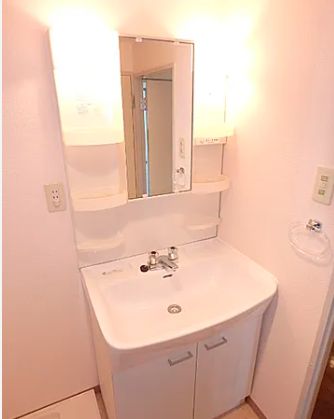 洗面設備　広い洗面スペース